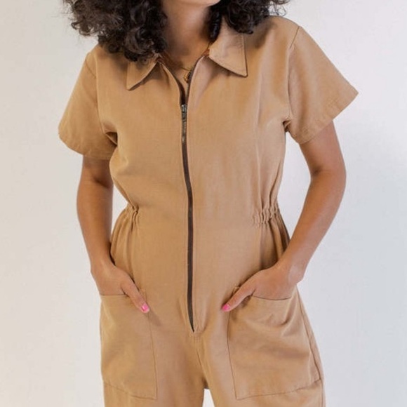 Noble Utility Suit Jumpsuit - Peanut Butter - Picture 2 of 4